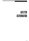 Thumbnail WORKSHOP MANUAL AC172R Alternator