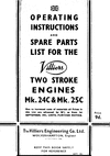Thumbnail Villiers 24c and 25c Operation - Maintenance - Parts Manual